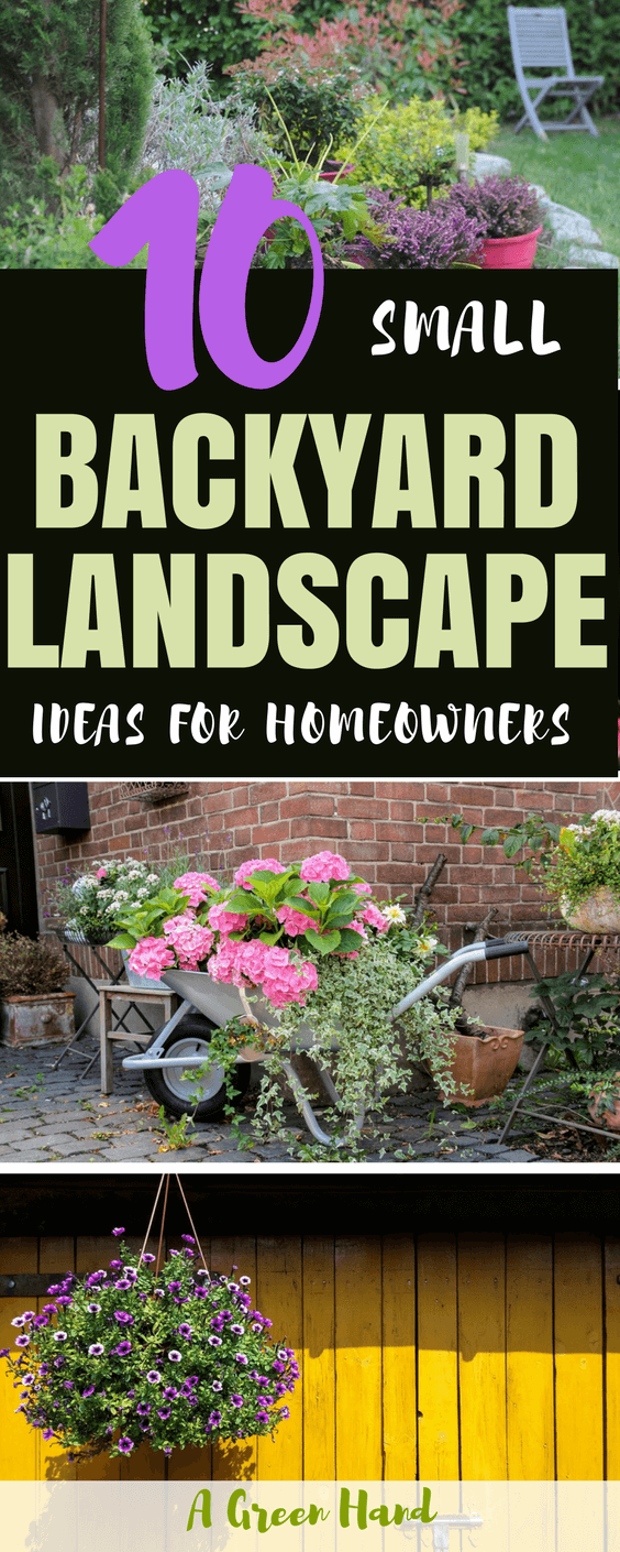 10 Small Backyard Landscape Ideas For Homeowners #backyardlandscape #backyardideas #landscapeideas #gardening #agreenhand
