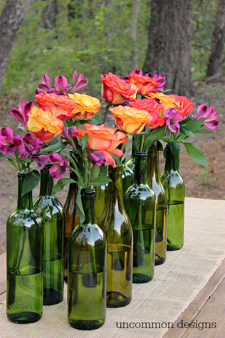 Wine Bottle Ideas For The Garden