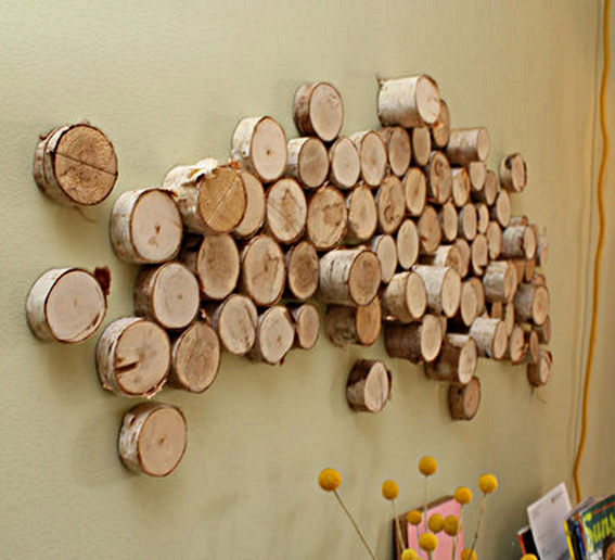 Home Accessories Using Wood Logs