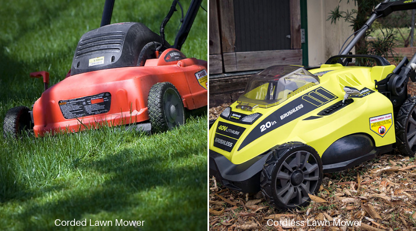 corded vs cordless electric lawn mower